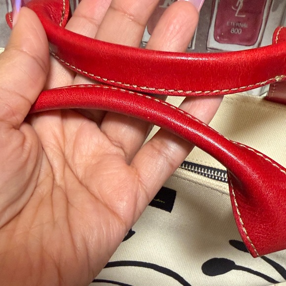 Kate Spade Artistic Cream and Red Tote - Picture 3 of 13